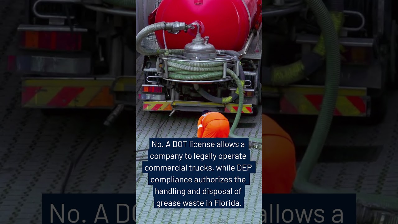 Is a DOT license the same as DEP compliance?