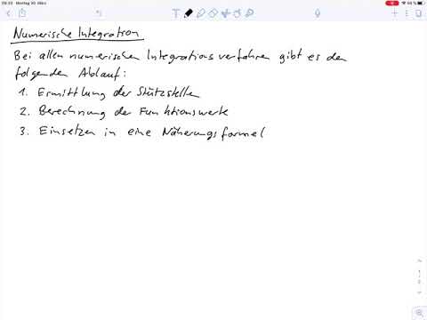 Übungsblatt3 Aufgabe a2 - Numerische Integration mit der Newton Cotes Formel