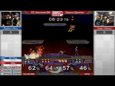 CFL Smackdown 104 Melee - Barraca + Rayd vs Colbol + Gahtzu - Doubles Losers Quarters