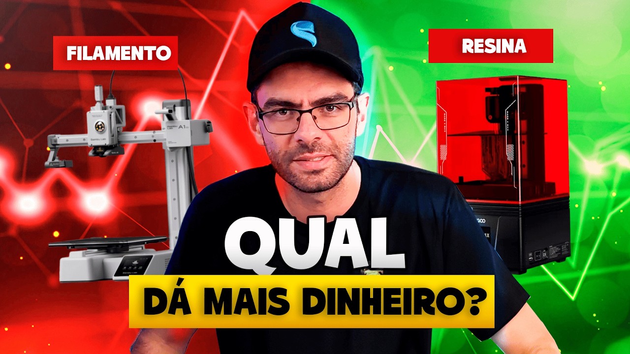 Filamento vs. Resina: Qual impressora 3d dá mais dinheiro?