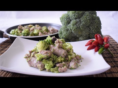 BROCCOLI E SALSICCIA IN PADELLA Ricetta Facile e Veloce
