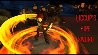 HICCUP'S FIRE SWORD IN DRAGON TACTICS!-School of Dragons LOKI FEST
