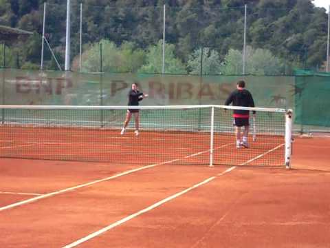 Anastasija Sevastova practice in Cagnes-sur-Mer 2010