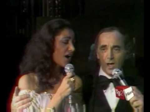 MIA MARTINI &   CHARLES AZNAVOUR   DA "HALLO CHARLES" paris 77