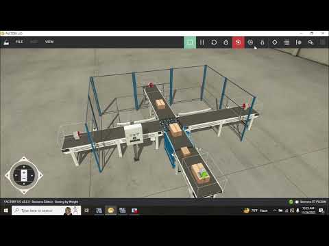 Sorting by Weight | TIA portal | Factory IO | Program link provided .
