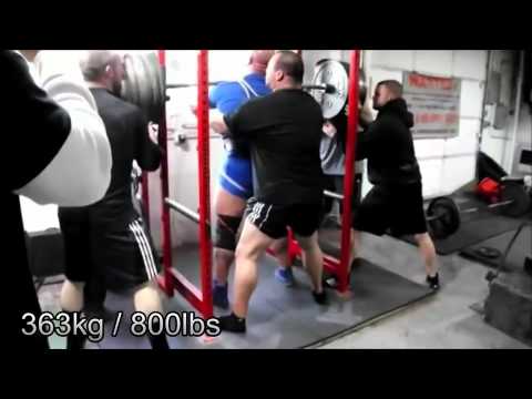 800 lb / 363 kg Front Squat - Derek Kendall