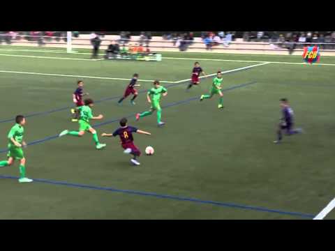 FC Barcelona Masia Academy׃ Spectacular goal Aleví A vs Cornellà