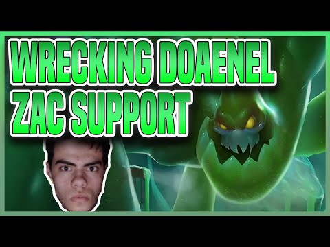 THEY TRIED TO TARGET BAN MY NEEKO SO I PLAYED ZAC SUPPORT AGAINST DOAENEL - League of Legends