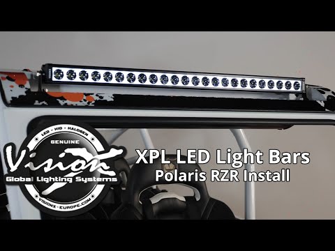 Vision X XPL LED Light Bar Review - Back-Lit Design! - Polaris RZR Install