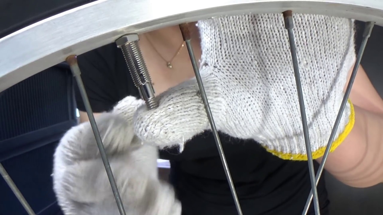 自転車パンクでタイヤ交換の方法