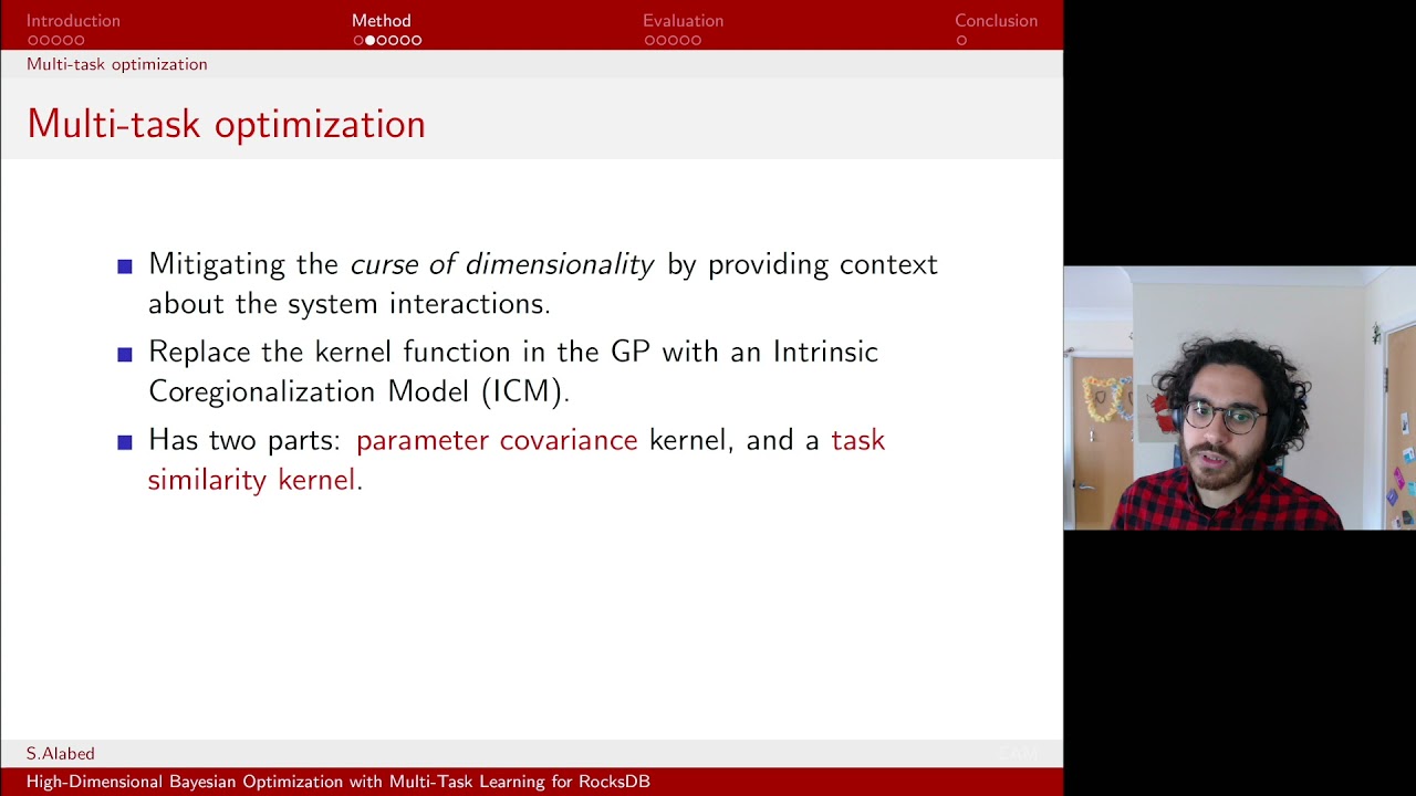 High-Dimensional Bayesian Optimization with Multi-Task Learning for RocksDB