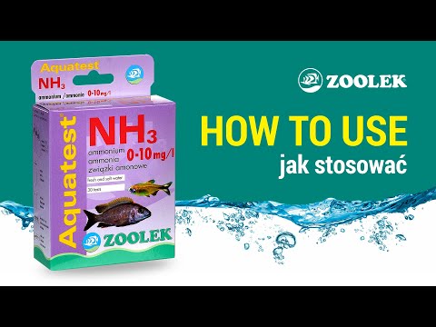 ZOOLEK Aqua Test NH3 (1050) - Test na amoniak i jony amonowe do akwarium słodkowodnego i morskiego