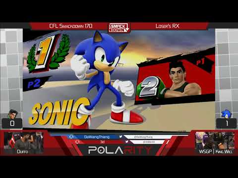 CFL Smackdown 170 WiiU - Duffo (Little Mac) vs WSGP | King Will (Sonic) - Losers Bracket