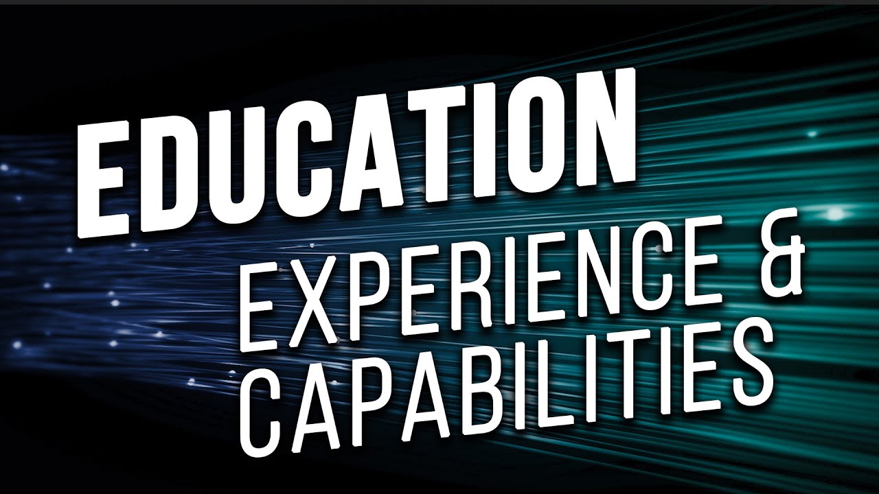 Education Sector: Capabilities and Experience