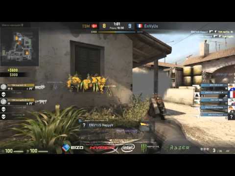 (RUSSIAN) CS: GO - Dreamhack London 2015: Envyus vs TSM (Happy deagle ACE)