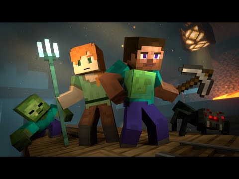 BELOW THE CAVES (Minecraft Animation)