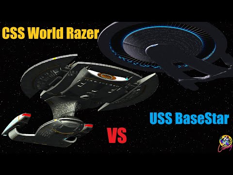 CSS World Razer VS USS Basestar - New To Remastered - Star Trek Starship Battles -
