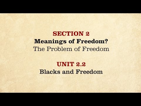 MOOC | Blacks and Freedom | The Civil War and Reconstruction, 1865-1890 | 3.2.2