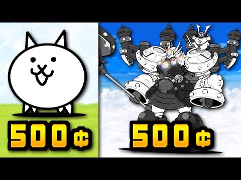 When EVERY Battle Cat Costs 500¢! (Battle Cats)