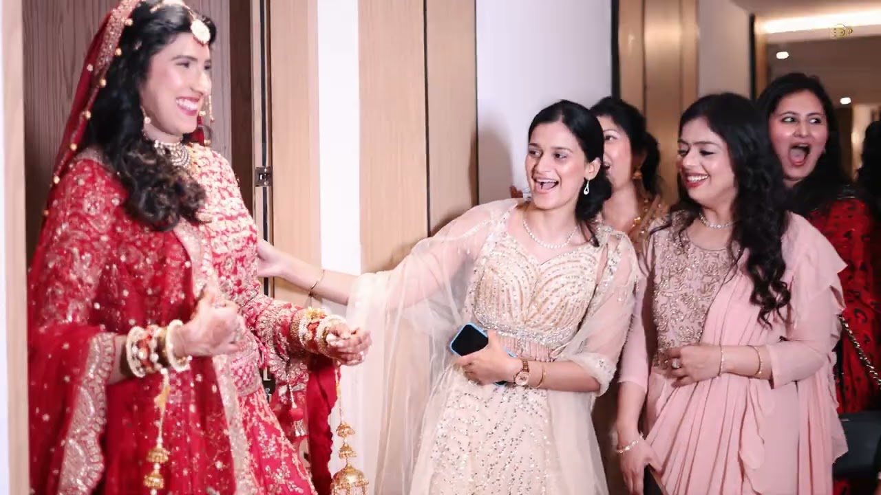 Wedding film still of Vanshika and Samarth by EDP Studio, cinematic wedding videography in Lucknow