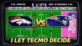 I Let Tecmo Super Bowl 2026 Simulate & Predict the AFC Champion - Who Wins??  Broncos vs Patriots