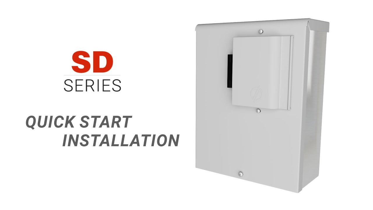 SD Series VFD Quick Install