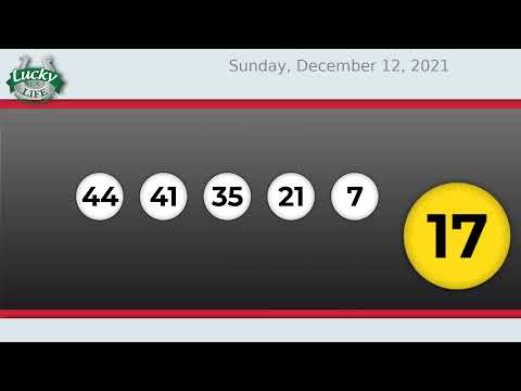 Lucky for Life Drawing For 12/12/2021