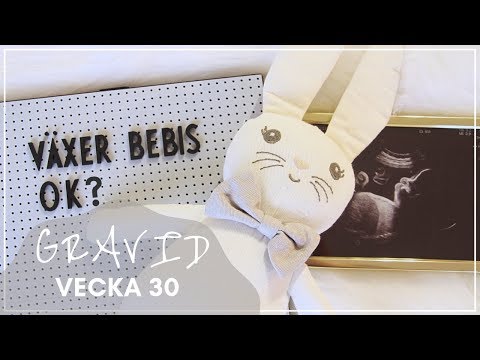 GÅR PÅ TILLVÄXTULTRALJUD | GRAVID VECKA 30 | Vlogg