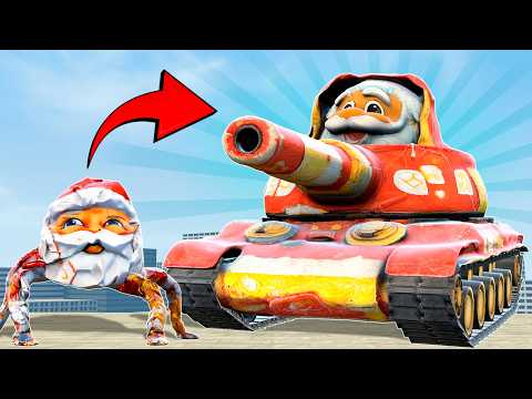 NEW EVOLUTION OF TANK GOO GOO GAGA SANTA MEMES BOSS in Garry's Mod!