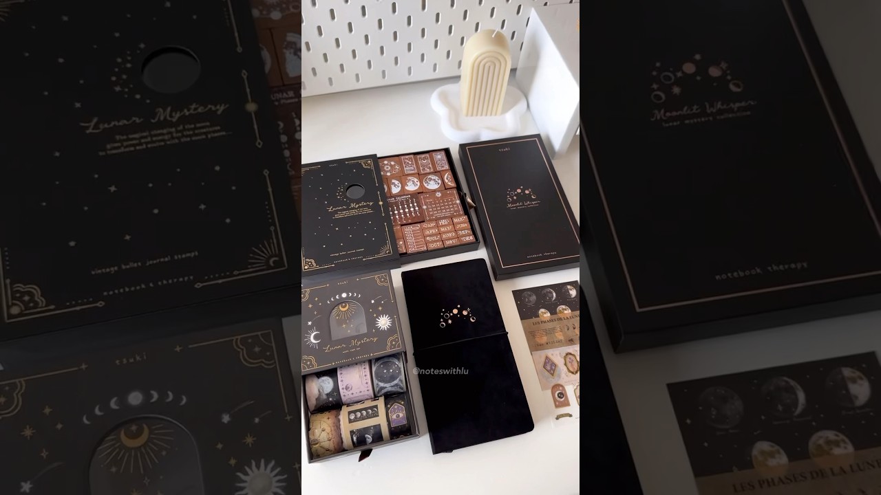 Notebook Therapy Unboxing |  Lunar Mystery collection 🌙  #stationery #bulletjournal