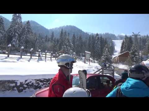 La Ski în Postăvaru - Coadă la telecabina Kanzel - RUŞINE DL. RUFA!! (22 Apr 2017)