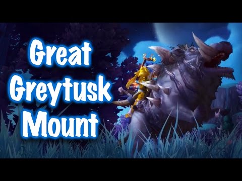 Jessiehealz - Great Greytusk Mount Guide (World of Warcraft)