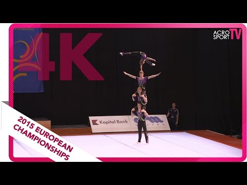 Watts, Sawenko, Tate, Upcott - Great Britain - Junior balance final - European Championship 2015