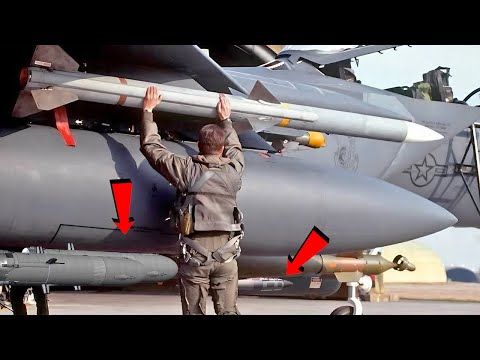 Dangerous !! F-15 Fighter Jet Bomb Load Exceeds Capacity
