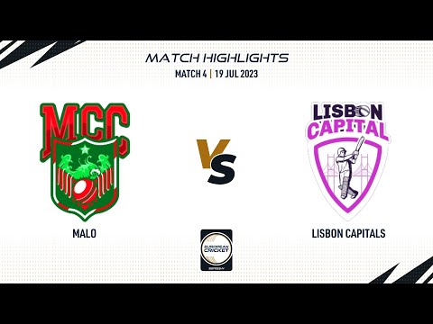 Match 4 - MAL vs LCA | Highlights | ECSN Portugal | 19 July 2023 | ECSN23.066