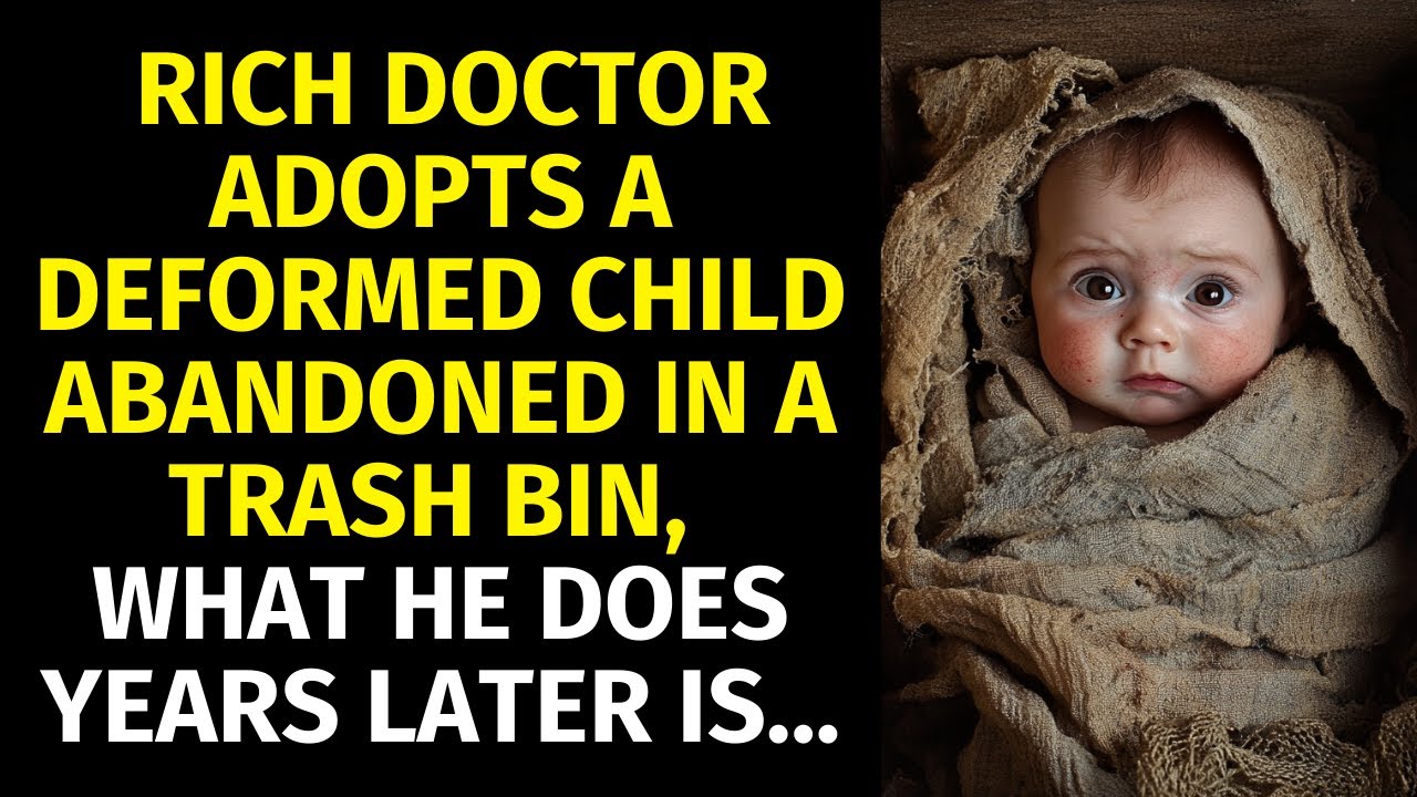 Rich doctor adopts a deformed child abandoned in a trash bin, what he does years later is...