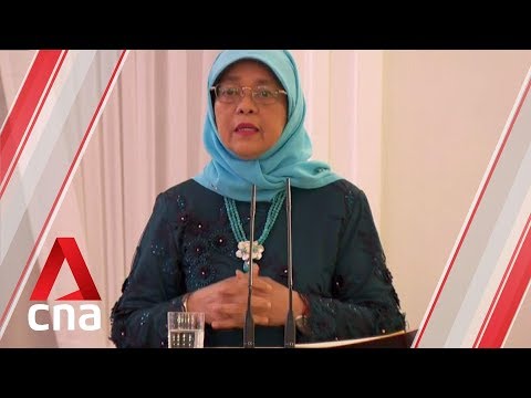 President Halimah hosted to state banquet by German counterpart Frank-Walter Steinmeier