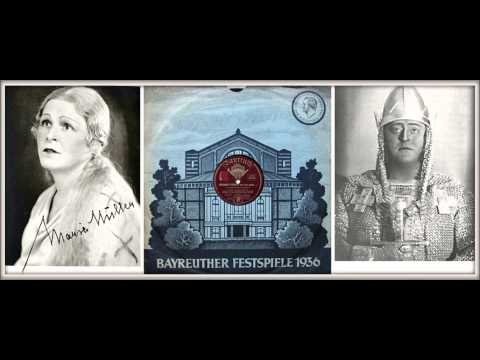MARIA MÜLLER e FRANZ VÖLKER - Lohengrin  "Das süsse Lied verhallt" (Bayreuth 1936)