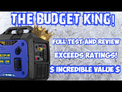 THE BEST CHEAP INVERTER GENERATOR | NEXPOW YH2200i | 1800W | CAMPING RV CHARGING & MORE! REVIEW TEST