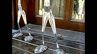 Hand-Made Steel Fork and Spoon MAN Figurines... IRON MAN!..