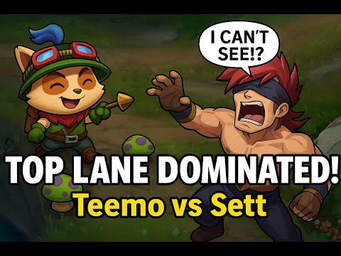 Teemo vs Sett – Top Lane DOMINATION 💥 (Blinds, Shrooms & Total Control!)