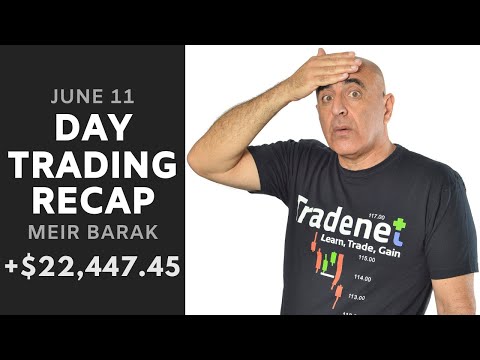 Day Trading Recap, June 11: From Red To +$22,000 Green!?