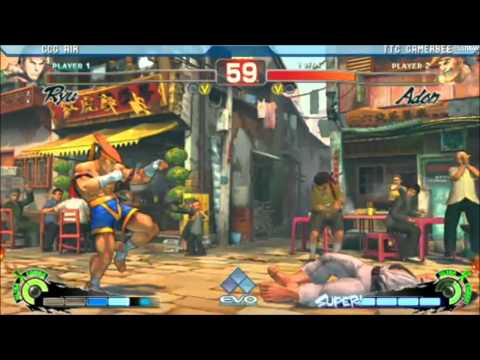 SSF4 AE EVO 2k11 Air (Ryu) vs Gamerbee (Adon) After Hours