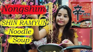 NONGSHIM shin Ramyun Noodle soup | Korean Ramen soup Nong shim | Taste Testing | Korean food