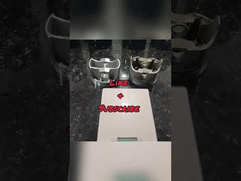 FORGED PISTONS VS CAST PISTONS WEIGHT DIFFERENCE!