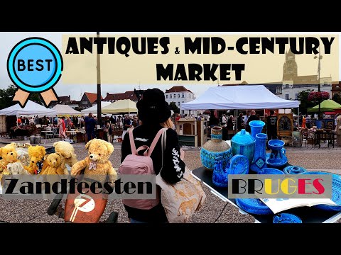 ❤️THE BEST ❤️MARKET I'VE EVER BEEN TO in BRUGES🇧🇪 Antiques, Mid-century Modern & Collectibles😍