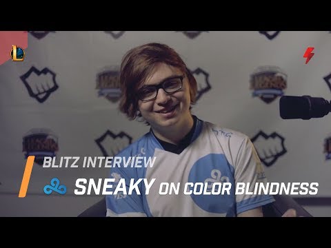 Sneaky on being color blind: "I thought I wasn't studying hard enough [in school] on colors"