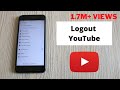 How To Logout Of YouTube Account On Mobile Updated Sign Out Of Youtube Account