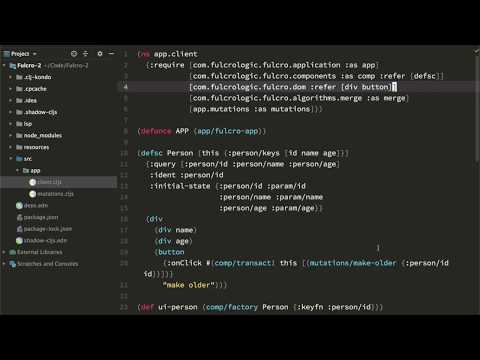 Bristol Clojure - Fulcro DOM, components interop (Part 1)