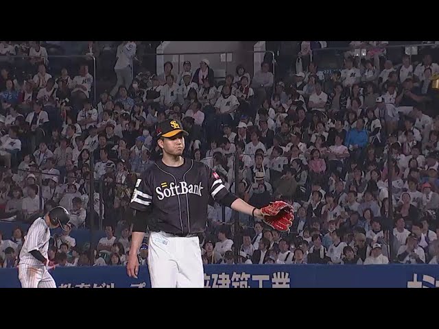 【7回裏】エースが帰ってきた!! ホークス・千賀が7イニングスを1失点に抑える!! 2018/5/1 M-H